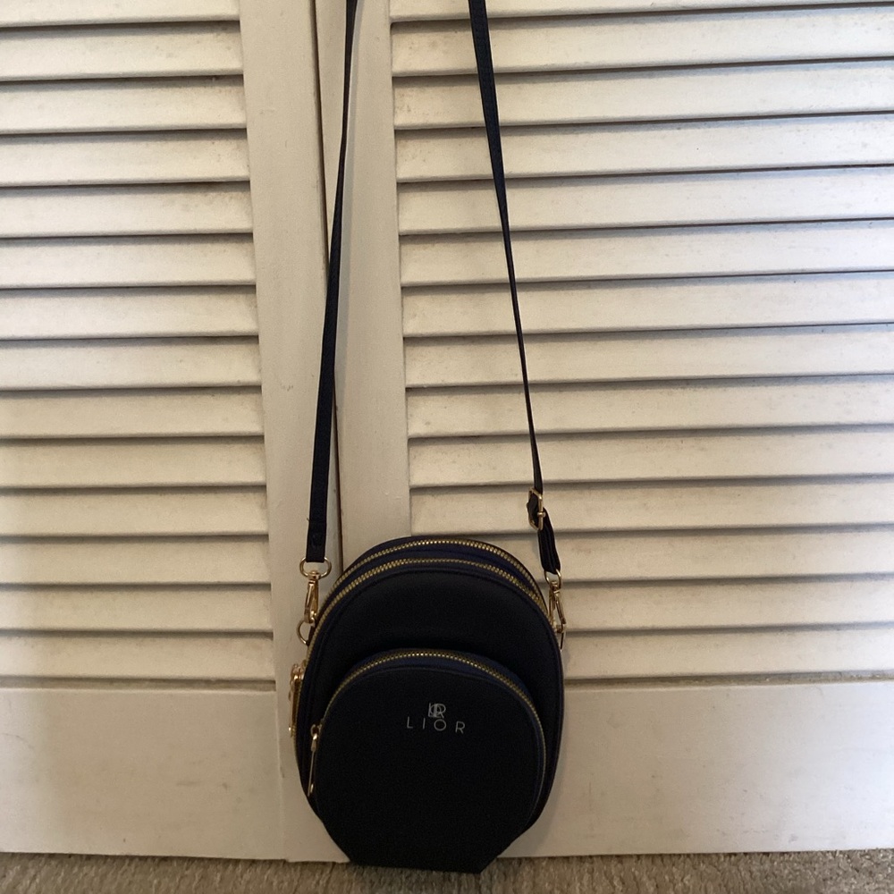 Stylish Navy Crossbody Bag by LIOR - NEW, never used
